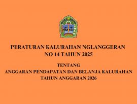 PERATURAN KALURAHAN NGLANGGERAN NO 14 TAHUN 2025 TTG APBKAL TAHUN ANGGARAN 2026